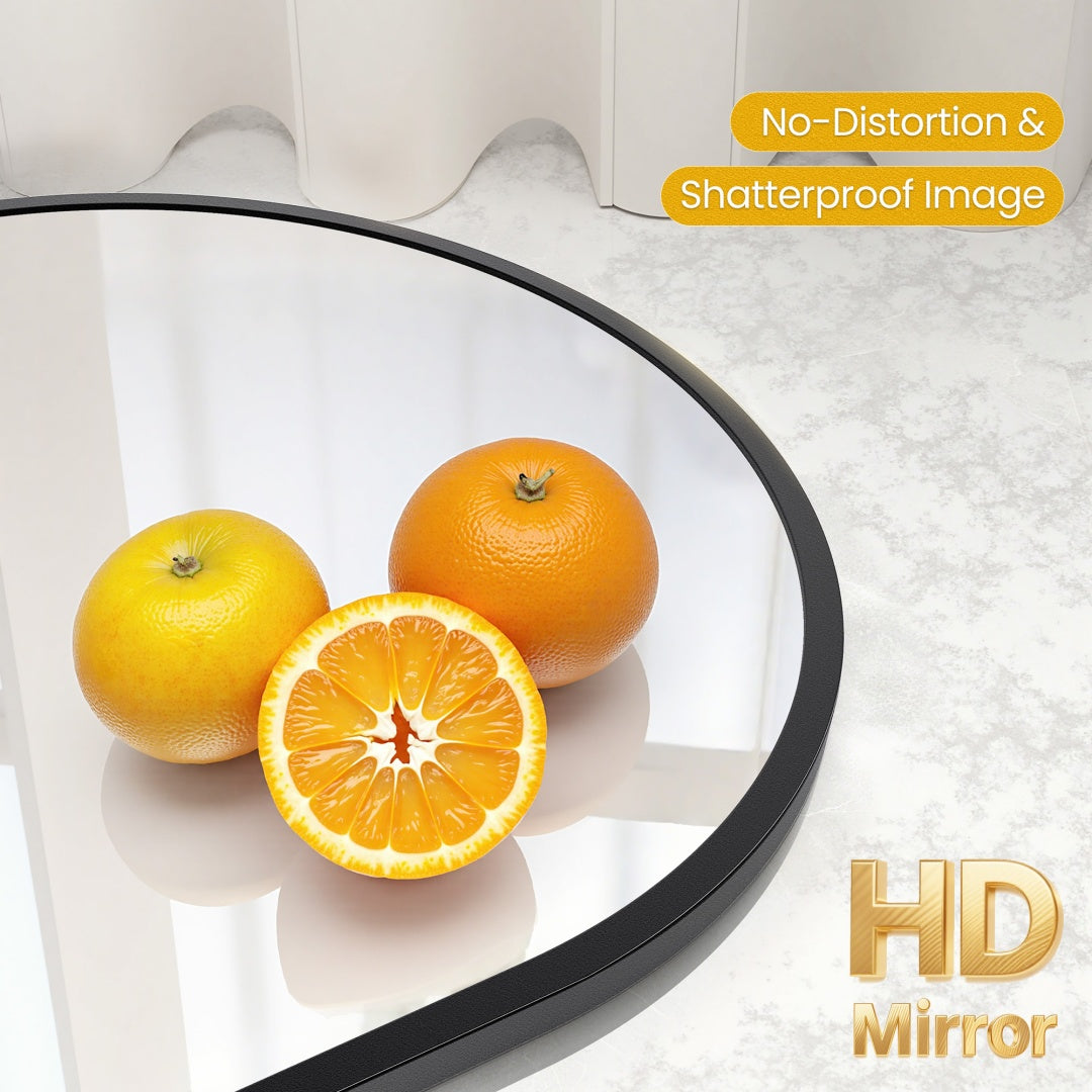 Bathroom Wall Mirror, Metal Frame Vanity Mirror For Bedroom,