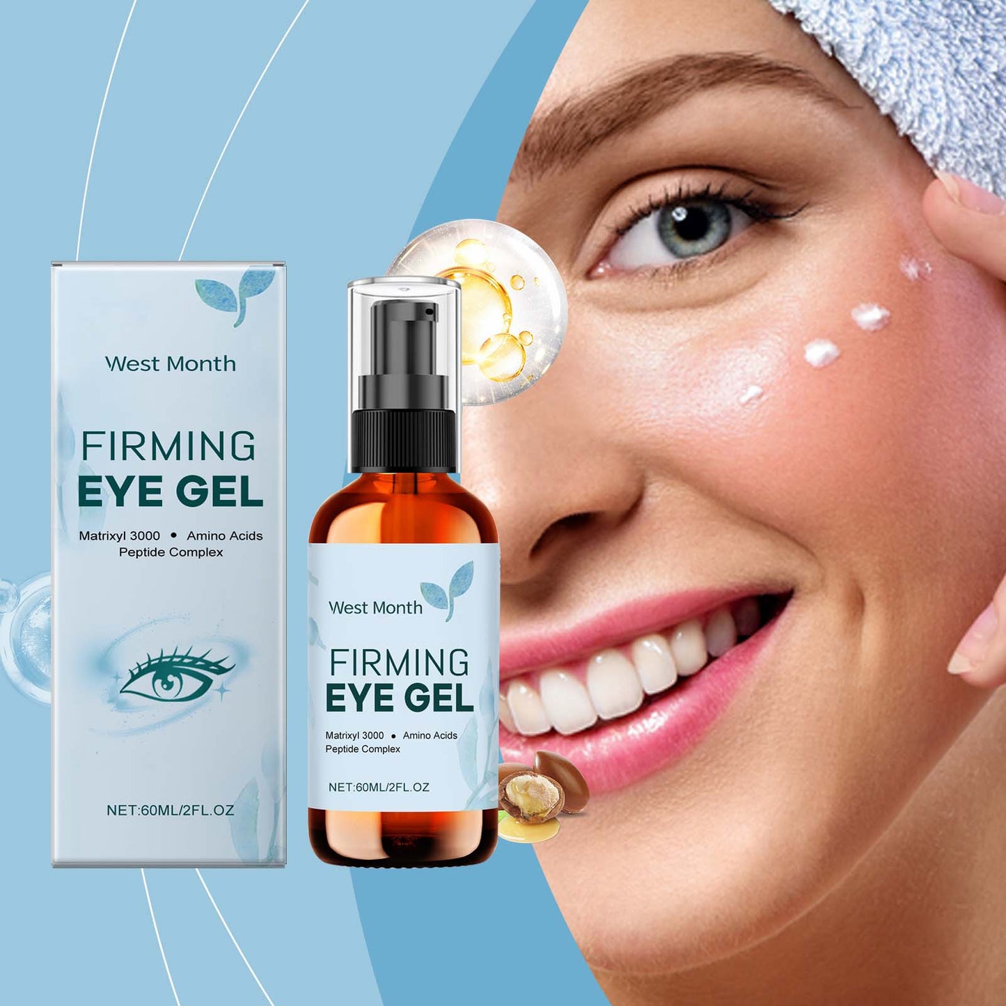 Anti-Aging Eye Care Gel - Moisturizing Eye Treatment for Fine Lines & Bags