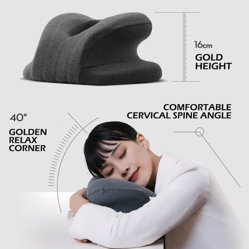 Memory Foam Nap Pillow for Students and Office Workers - Ergonomic Comfort