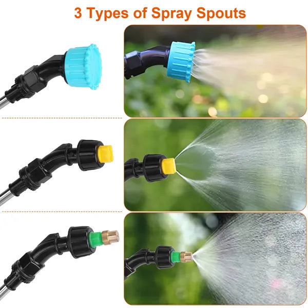 5L Electric Plant Sprayer - Automatic Handheld with 3 Spray Spouts