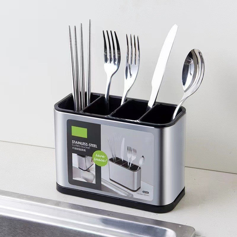 Kitchen Cutlery Holder Spoon Fork Storage Rack Organizer Utensils