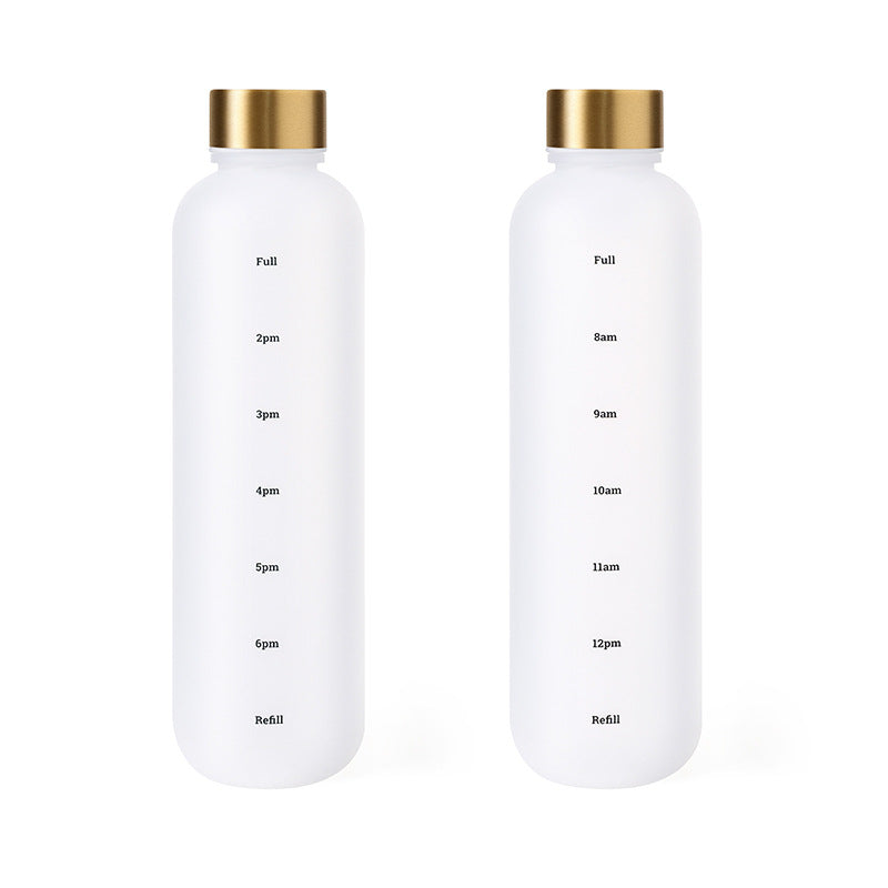 Frosted Gradient Sports Water Cup 1000ml - Outdoor Fitness Drinkware