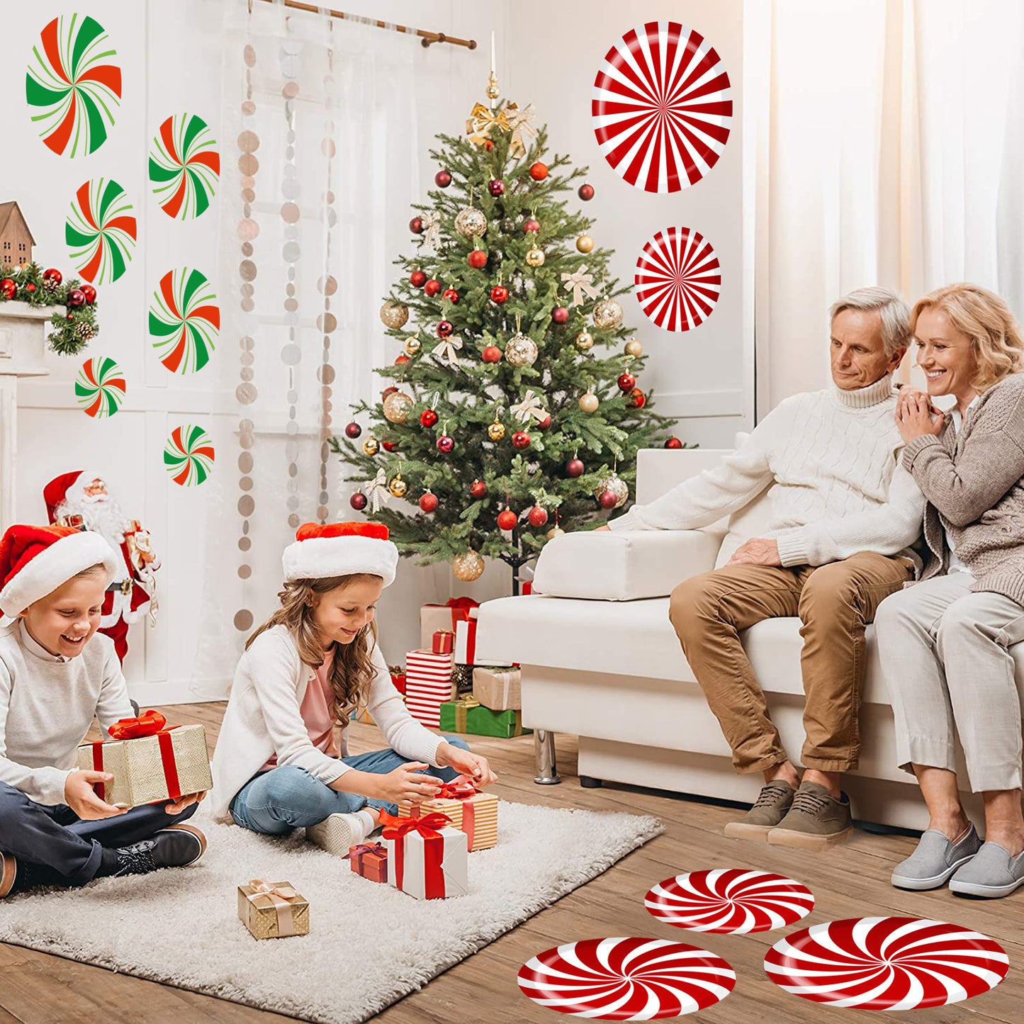 Christmas Snowflake Wall Sticker Decoration - Waterproof PVC Wall Art