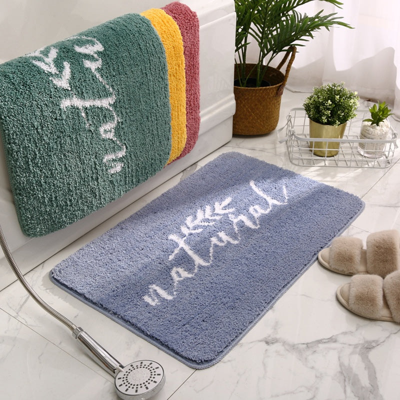 Thickened Absorbent Bathroom Floor Mat Carpet - Non-Slip, Quick Dry