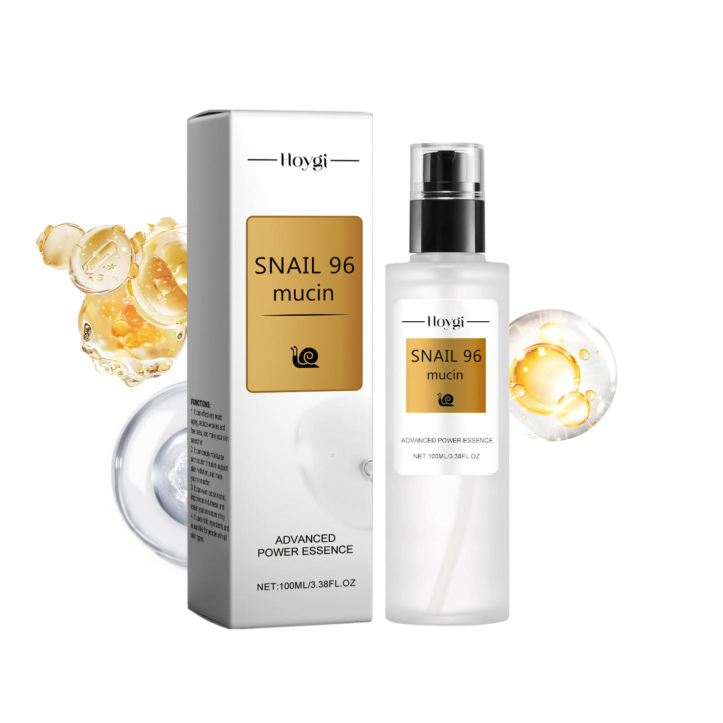 Moisturizing Snail Secretion Facial Serum - 100ml Anti-Aging Skin Care