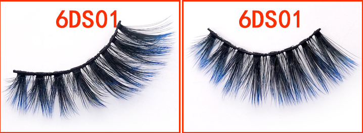 Gradient Color 6D Mink Fake Eyelashes with Variety Styles for Dramatic Eye Look