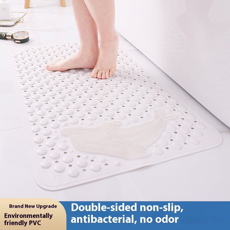 Non-slip Bathroom Floor Mat with Suction Cups - Waterproof and Drop Proof
