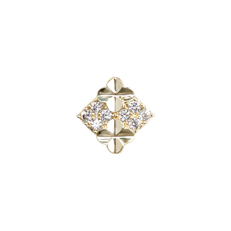 Diamond-Studded Nail Art Accessories with Zircon - Multiple Styles