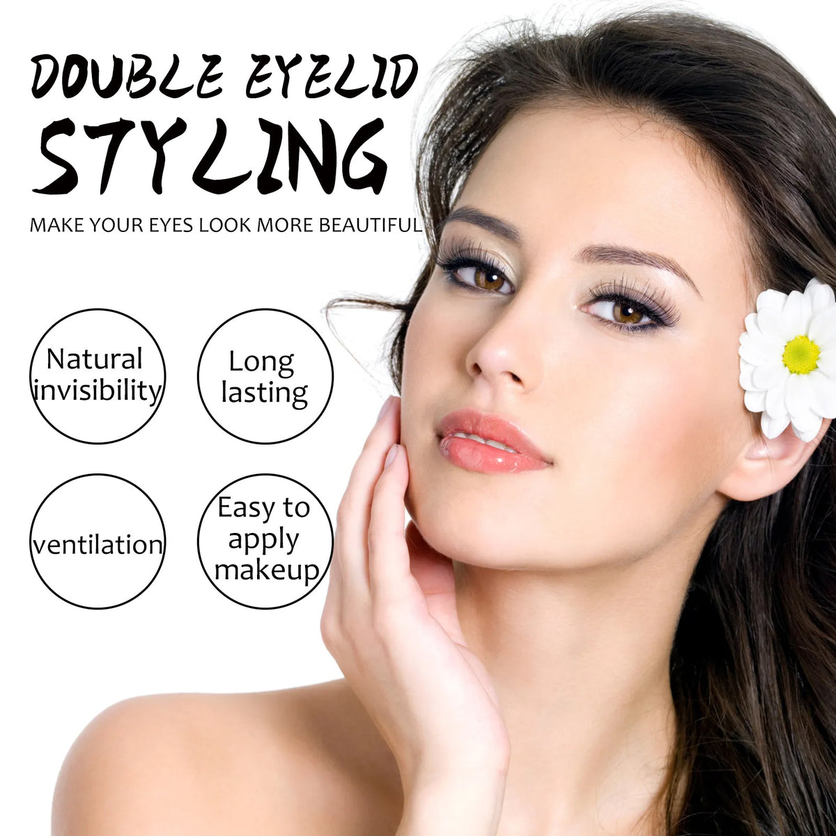 Waterproof Double Eyelid Tape - Water-Activated, Invisible, Seamless, 120 Pieces