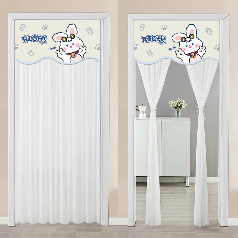 Blackout Curtain with Double-Layer Magic Tape for Home & Bedroom
