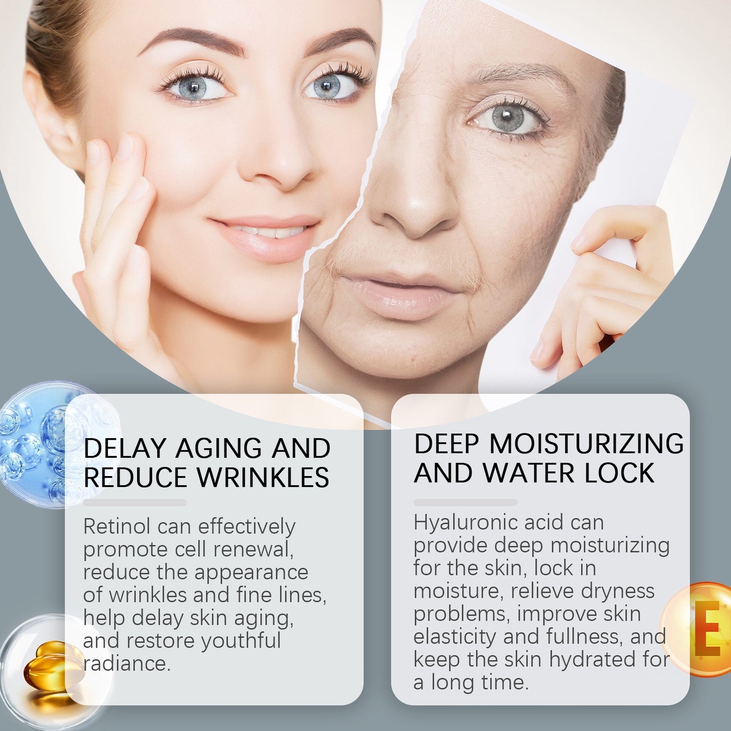 Retinol Facial Serum - Moisturizing & Anti-Aging Skin Care - 30ml