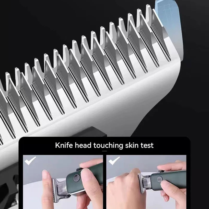Rechargeable Cordless Hair Clipper with USB Charging, Quiet Grooming Tool