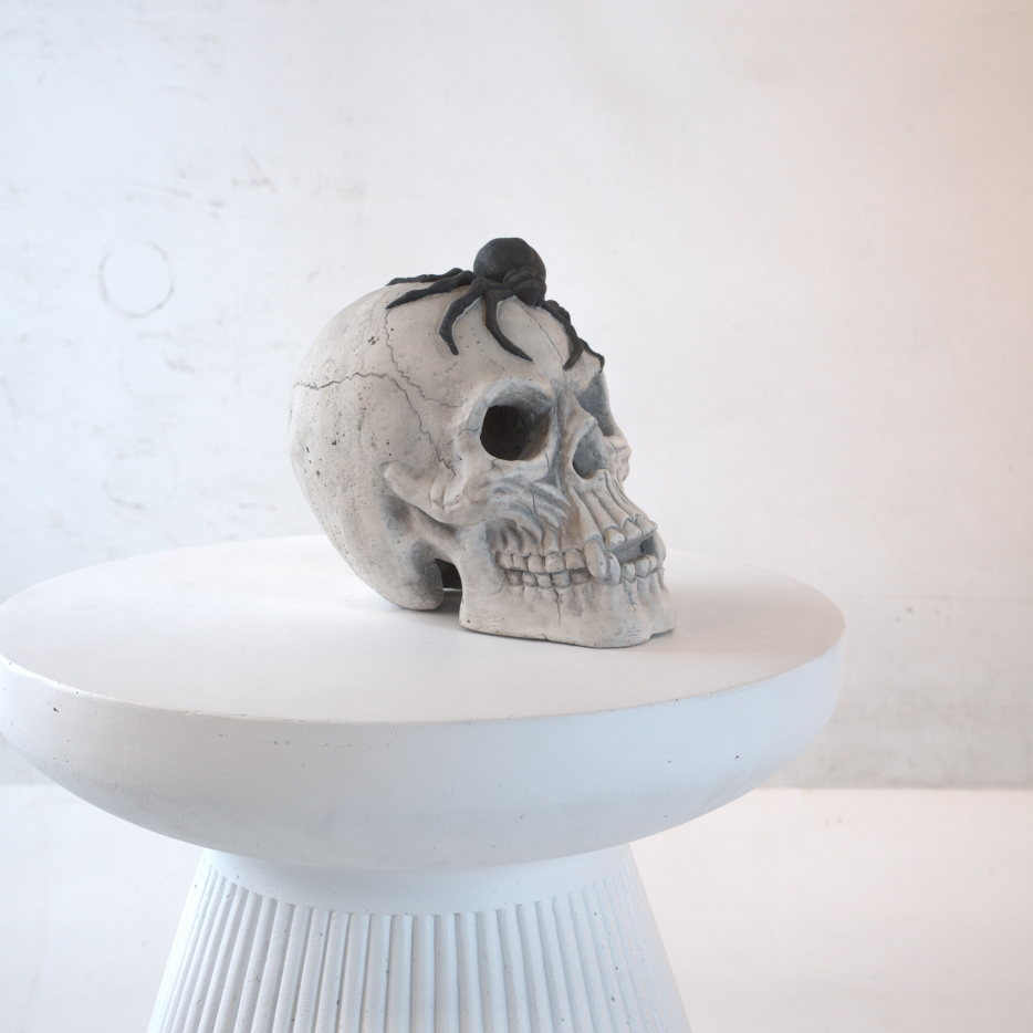 Demon Skull Halloween Decoration for Fireplaces and Fire Pits