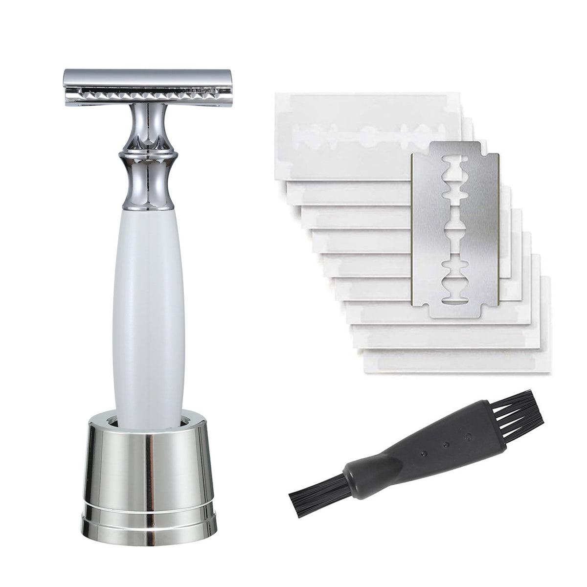 Men's Copper Manual Razor with Metal Shaving Razor Holder - Classic Grooming Tool