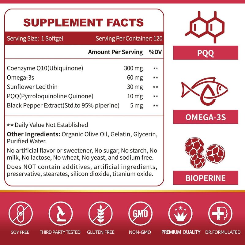 Coenzyme Q10 Softgels for Children - 100 Capsules