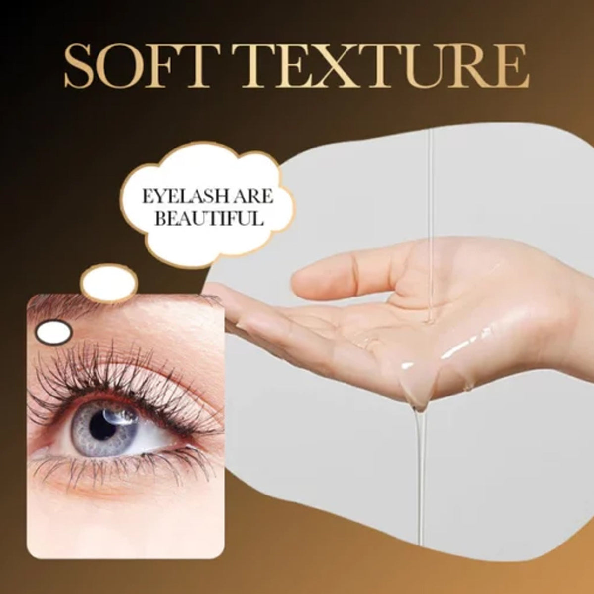 Long Black Eyelash Growth Serum 20ml - Moisturizing & Natural Care