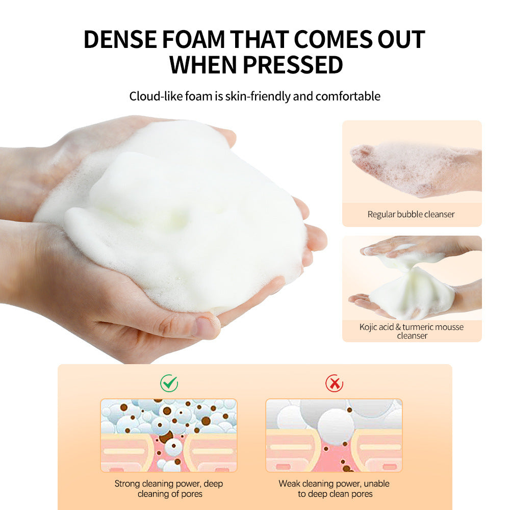 Turmeric Facial Cleansing Foam - Gentle Exfoliating 100ml