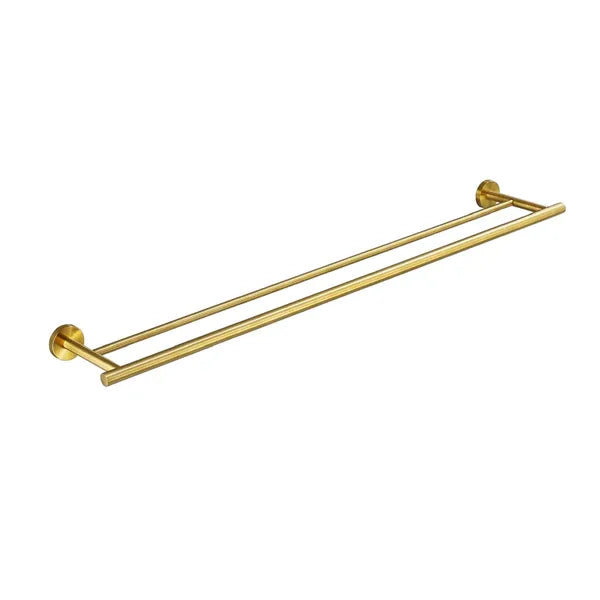 Double Towel Bar Wall Mount Stainless Steel Bathroom Towel Rack - 23.6 Inch
