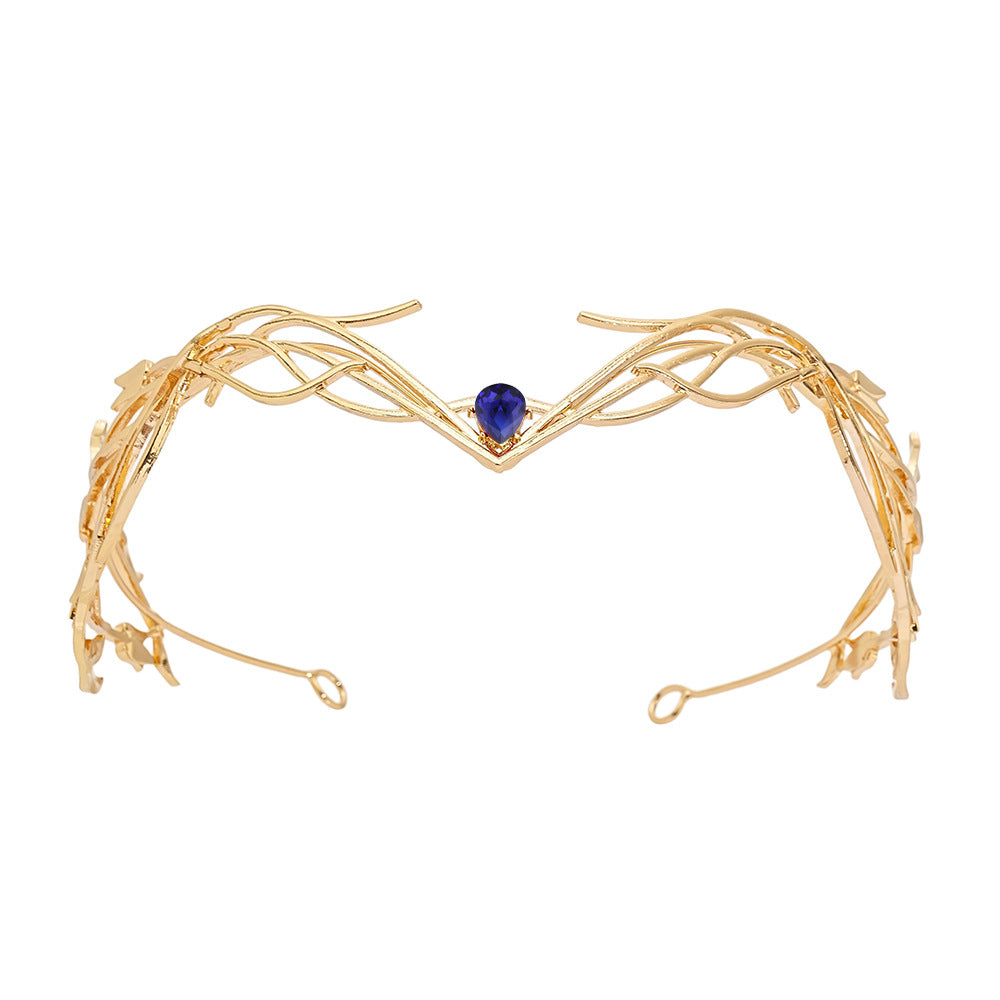 Goddess Warrior Forehead Ornament Headdress - Crystal Diamond