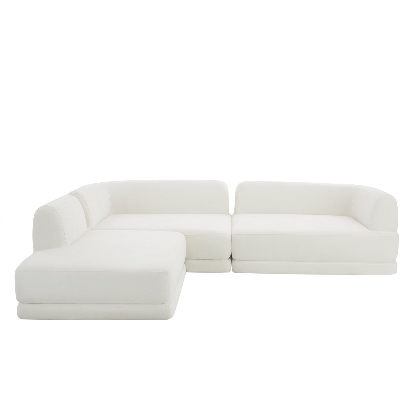 115 Modern L-Shaped Sectional Sofa With High-Density Fully Compressed