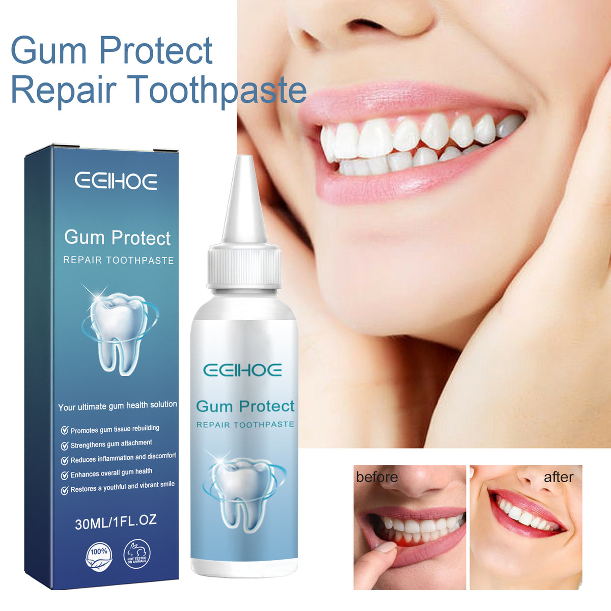 Gum Care Toothpaste with Honeysuckle Extract 30ml
