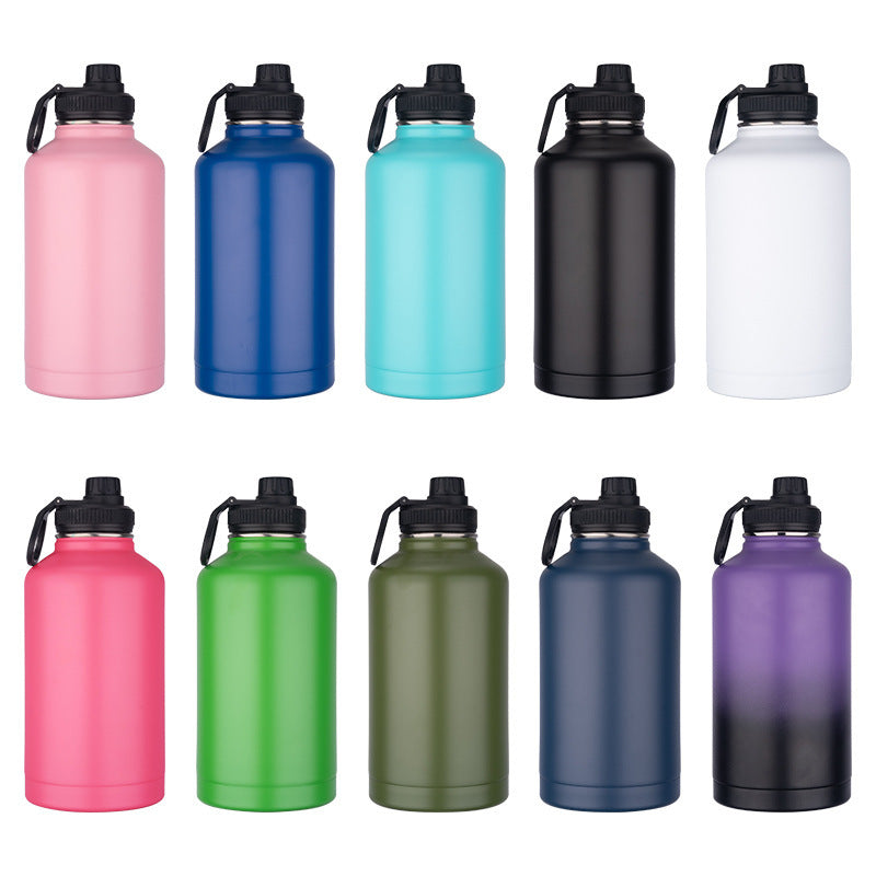 64oz Insulated Stainless Steel Water Bottle with Leak-Proof Cap