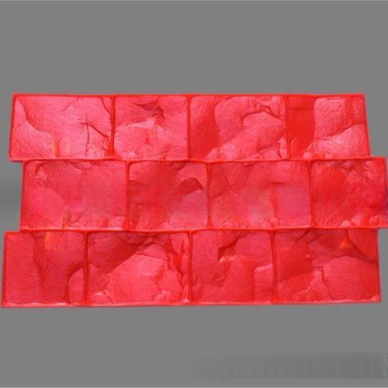 Colored Concrete Stamped Paving Mold 74x74 cm for Cobblestone Patterns