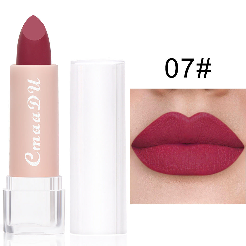 Matte Moisturizing Waterproof Lipstick - Color Variety, 15 Shades