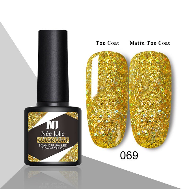 Reflective Gel Nail Polish Set - Christmas Red UV-LED Safe Long-Lasting