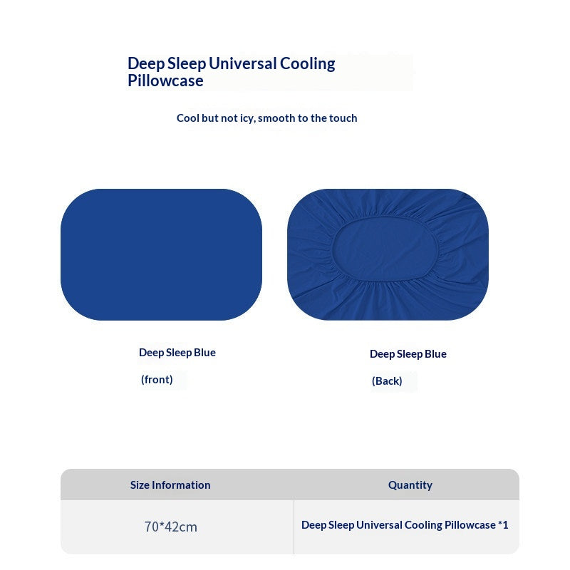 Summer Memory Foam Pillow Covers Ice-Cold Cooling Cushion Protectors