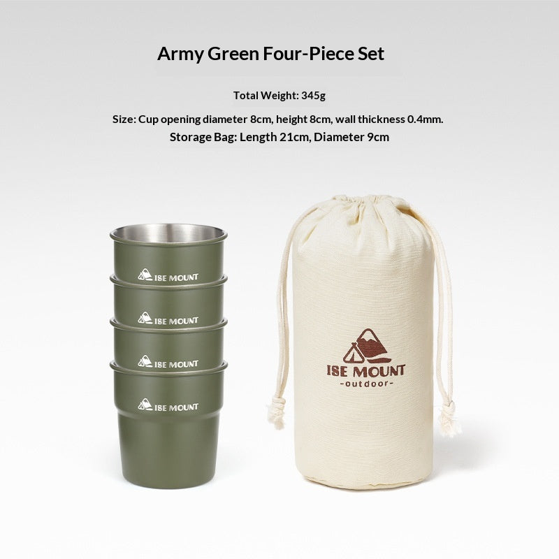Outdoor Stainless Steel Swallow Cup for Camping 300ml