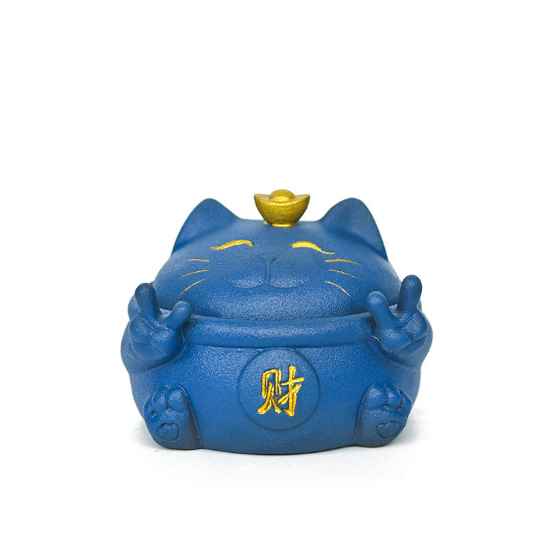Ceramic Ashtray Set - Chinese Style Modern Office & Home Decor