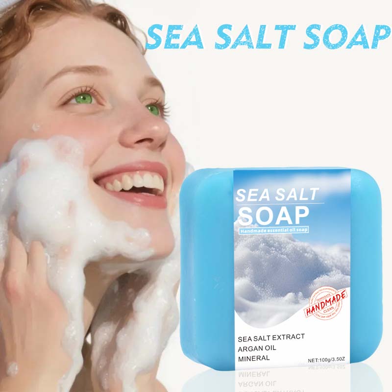 Sea Salt Essential Oil Soap 100g Natural Body Care Bar