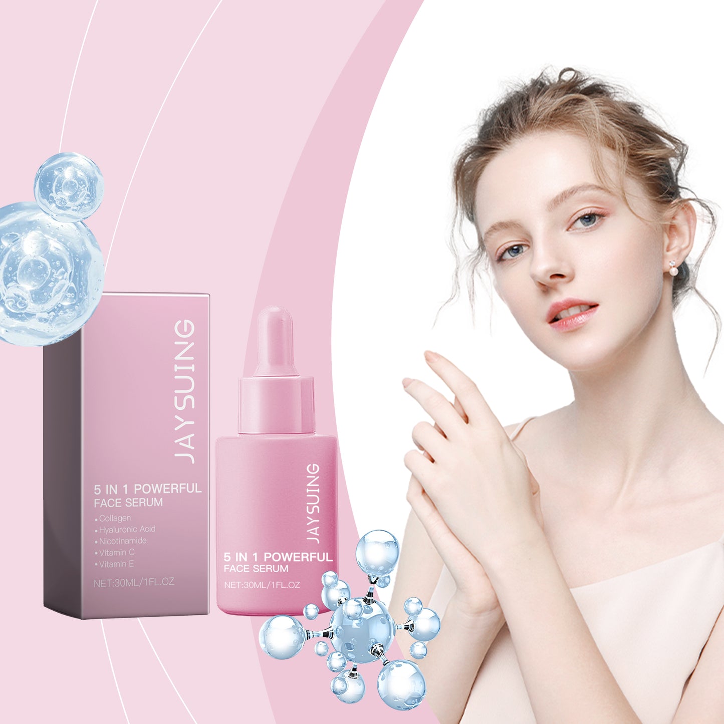 5-in-1 Moisturizing Facial Serum - Firming, Repairing & Hydrating Skin Care