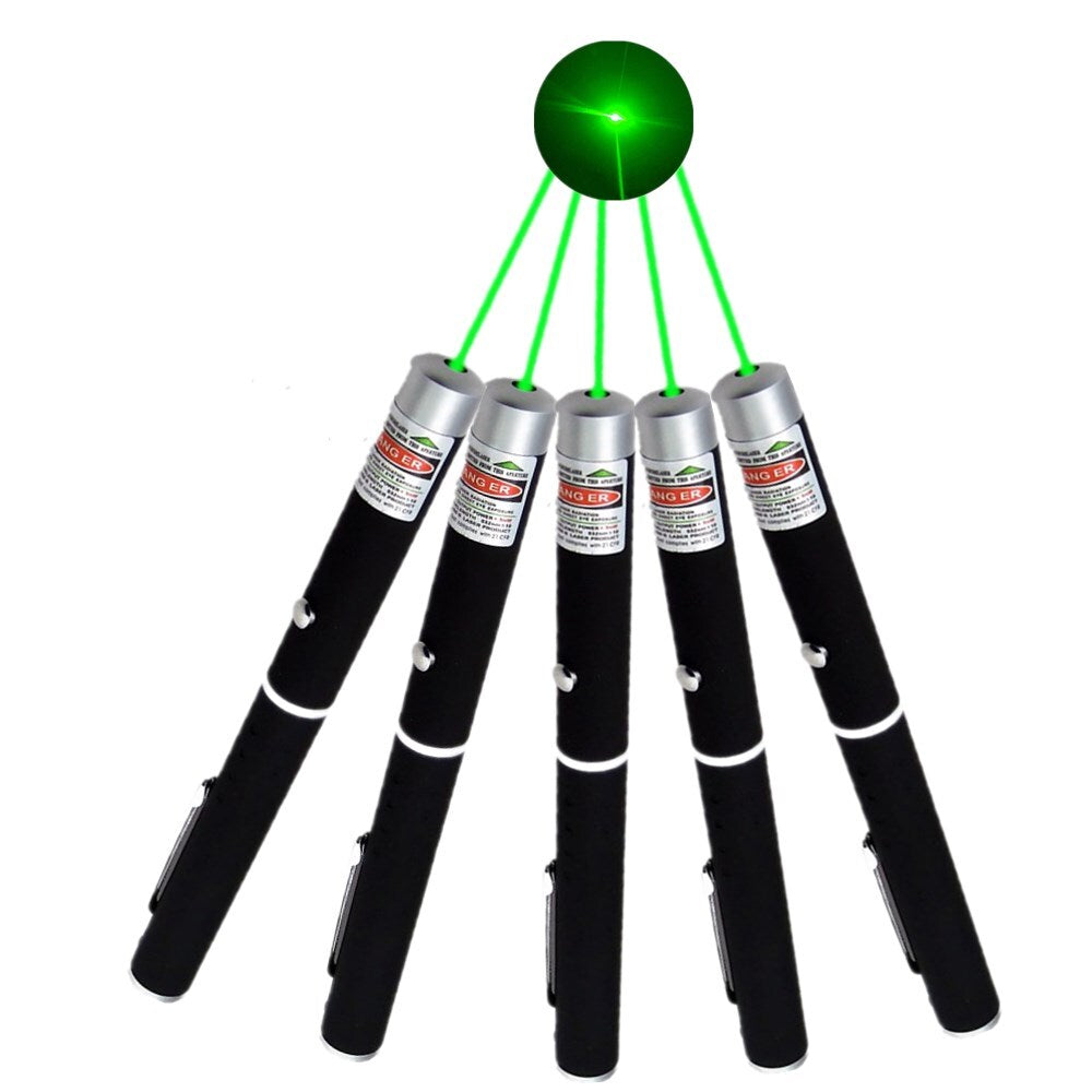 Green Laser Pointer Pen Light - High Power 532nm Laser Torch for Presentation & Outdoor Use