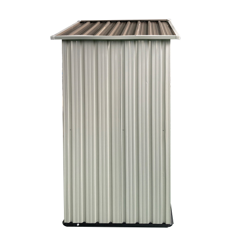 Outdoor Garden Storage Shed 5ft x 3ft with Aluminum Frame White