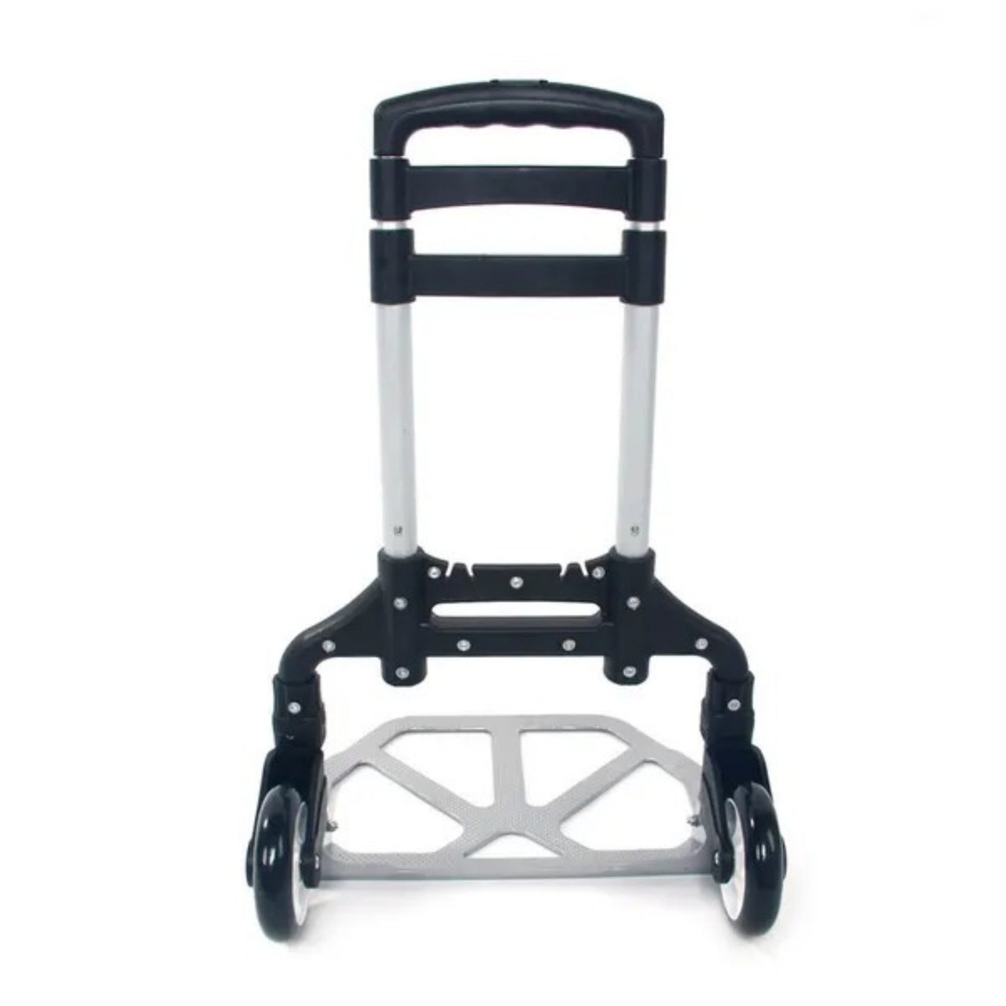 Portable Folding Aluminum Cart Dolly Trolley - Black
