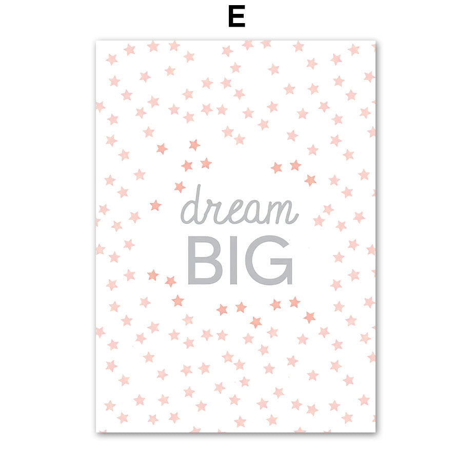 Children's Room Decor Cartoon Poster and Canvas Wall Art