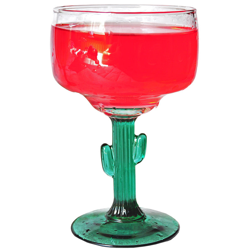 Creative Green Cactus Glass Cup 473ML Drinkware for Home & Kitchen