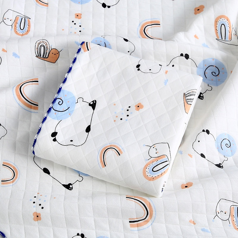 Baby Swaddle Blanket 85x85cm Cotton Newborn Bedding with Animal Prints