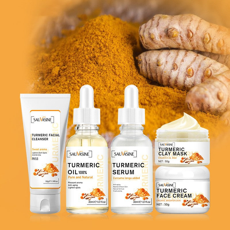Turmeric Skin Care Set for Gentle Rejuvenation & Deep Nourishing Moisturization
