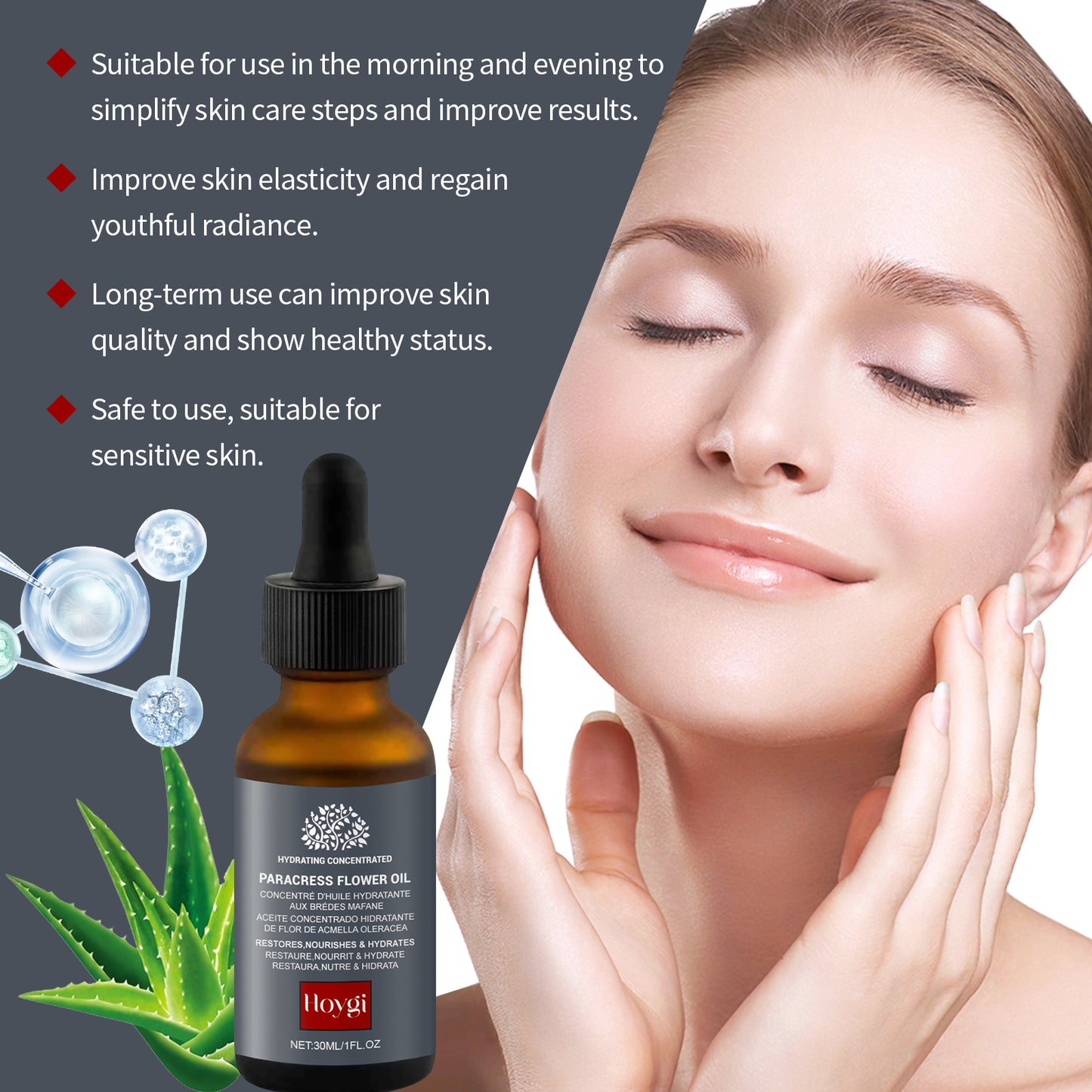 Collagen Facial Essence - Hydrating Anti-Aging Serum for Firm Skin, 30ml