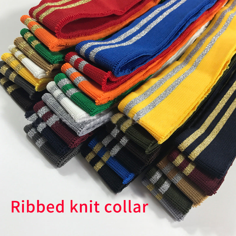 Ribbed Fabric Collar Garment Accessories - Multiple Styles & Colors