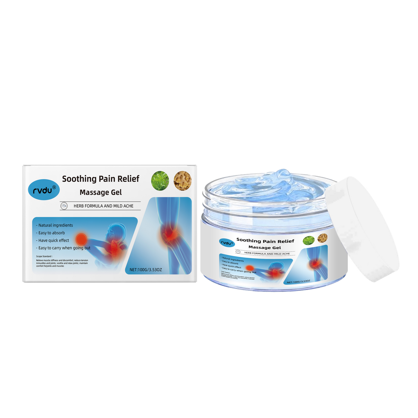 Joint Care Massage Gel for Muscle and Joint Relief - Soothing Herbal Formula