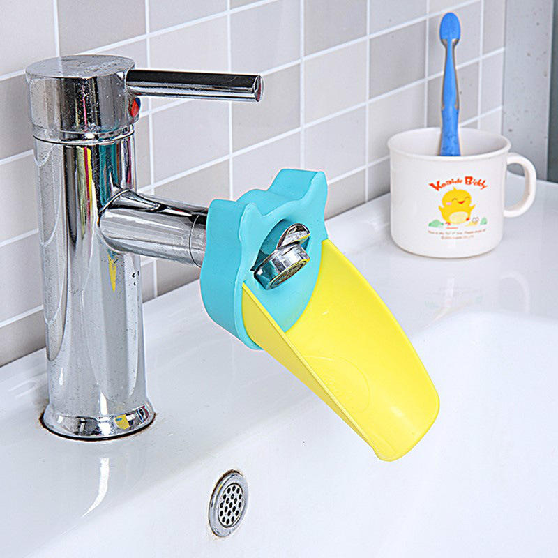 Duckbill Faucet Extender for Kids - Bathroom Sink Hand Washing Aid