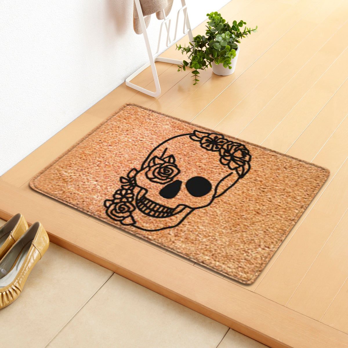 Halloween Letter Door Mat - Modern Rectangular Floor Carpet for Home & Garden