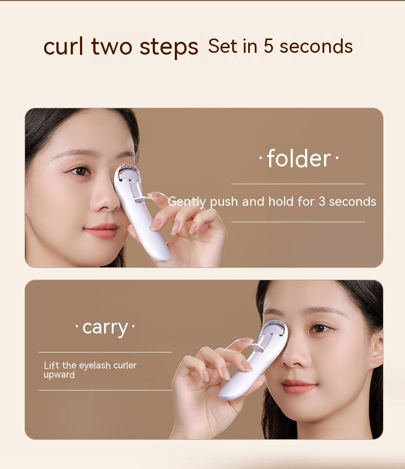 Electric Eyelash Curler with Temperature Control & USB Charging