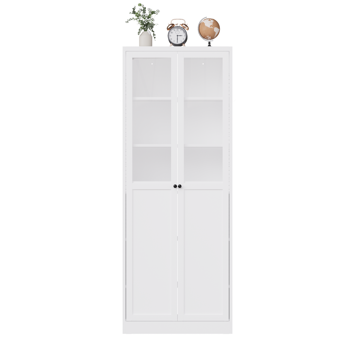 72 Metal Kitchen Pantry Cabinet With Doors & Shelves, Tall Heavy-Duty