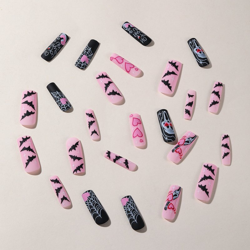 Halloween Long Press-On Nail Set - A1 03 12