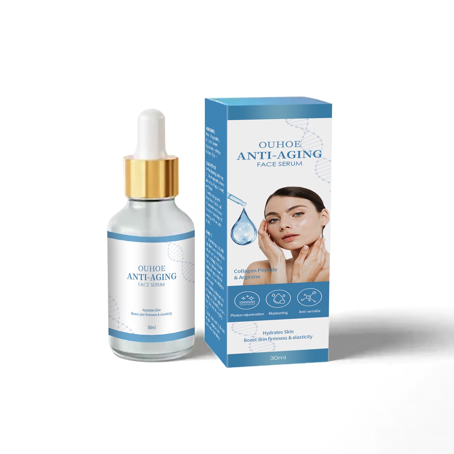 Hyaluronic Acid Anti-Wrinkle Face Serum - Firming & Moisturizing Essence